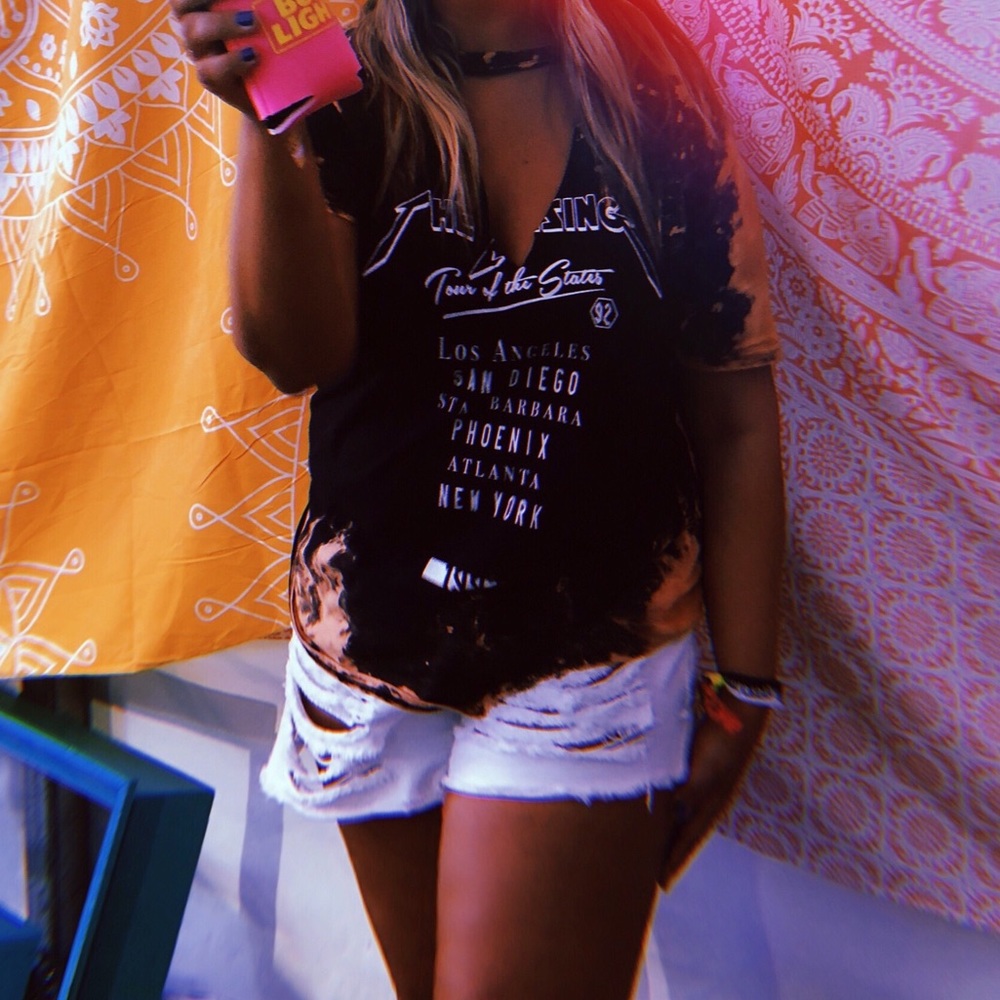 Acid Wash Print T-Shirt